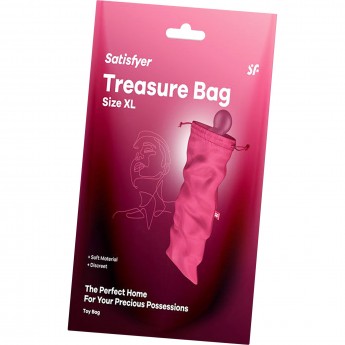 Мешочек SATISFYER TREASURE BAG для хранения игрушек XL, розовый
